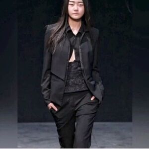 Kimberly Ovitz Blazer NWT Onyx Lonzo Jacket Size 6 Black Tailored